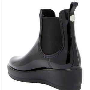 Nicole Miller New York Frost Rain boot-Black sz10